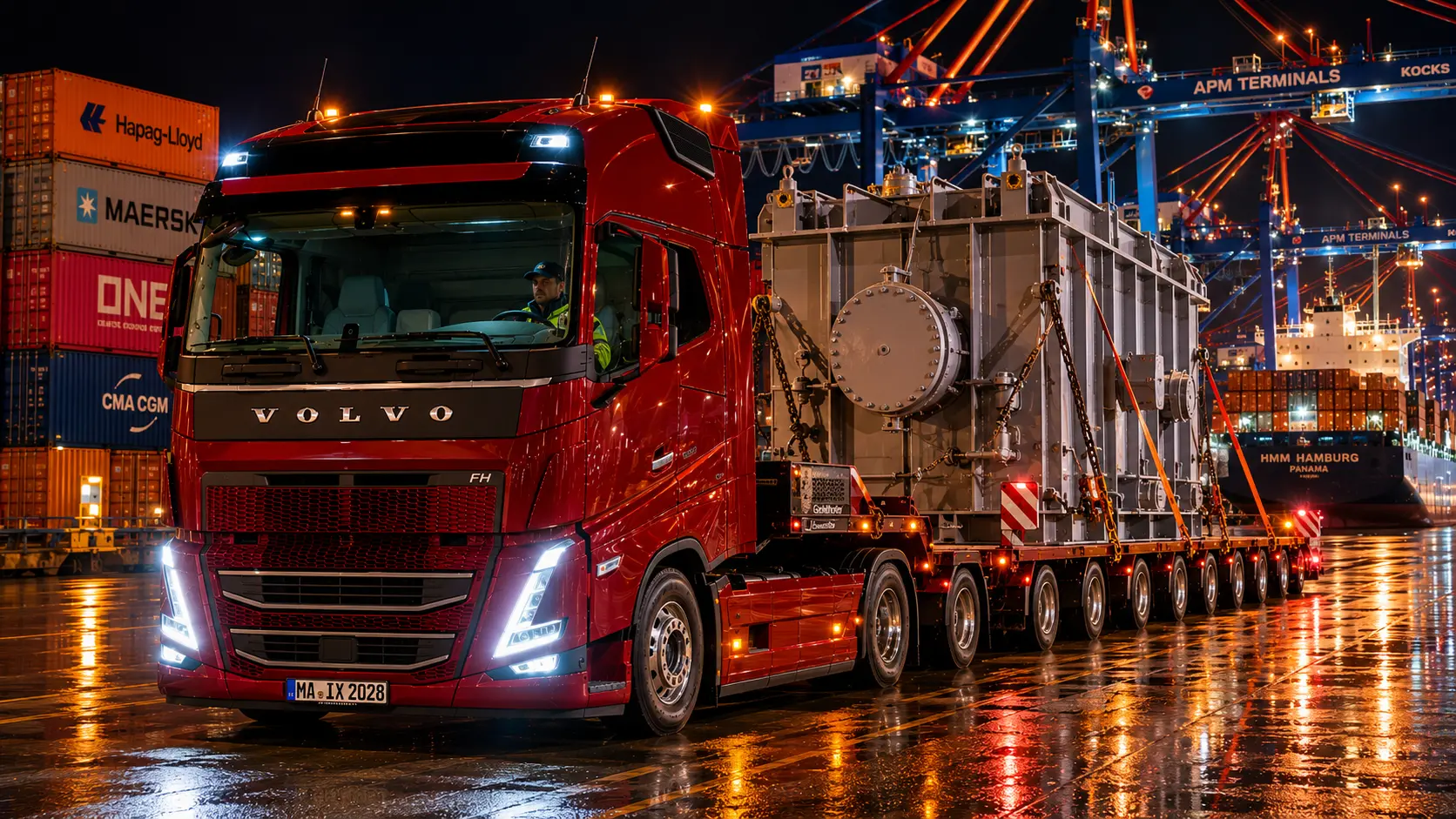 IMEX – Schwertransport Hafen